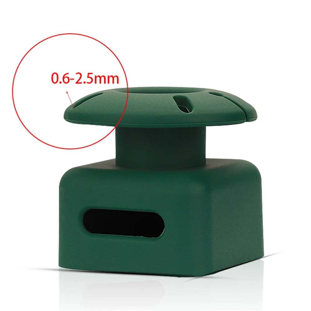 Silicone Case for Apple 35W Dual USB-C Phone Charger, Dustproof Adapter Protective Cover with Upper Cable Winder - Dark Green - 2
