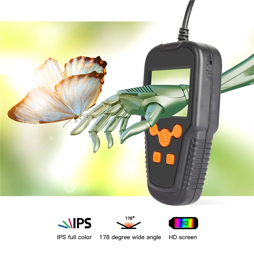 P60A 10m Hard Wire 5.5mm Lens Portable 2.4 inch Screen Industrial Endoscope HD 1080P Pipe Inspection Camera Borescope - 4