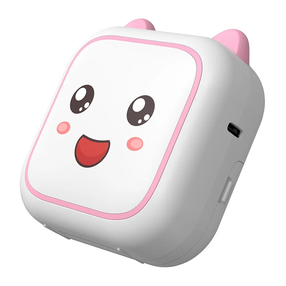 M6 Mini Sticker Printer Bluetooth-compatible Thermal Printer with 5 Rolls Paper + 5 Rolls Sticker + 3 Rolls Color Paper - Pink - 1