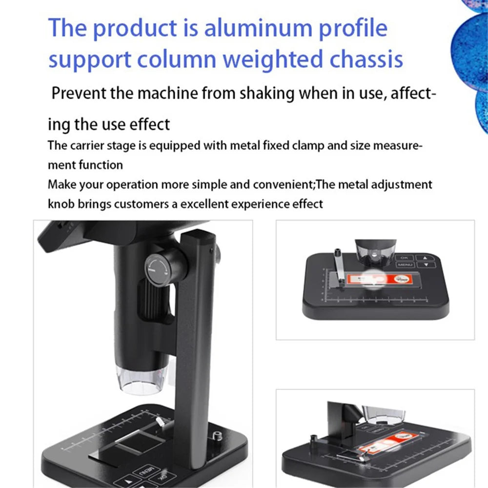 MS03 High Definition Digital Microscope 5-Inch IPS Screen 8000X Magnifying Biological Microscope - 6