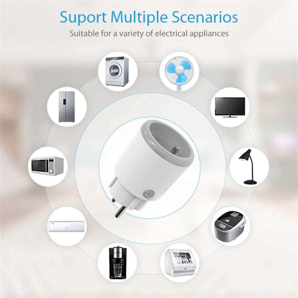 NEO NAS-WR15WM Tuya Matter WiFi Smart Plug 16A Voice Control Smart Power Plug Socket with Power Meter, FR Plug - 5