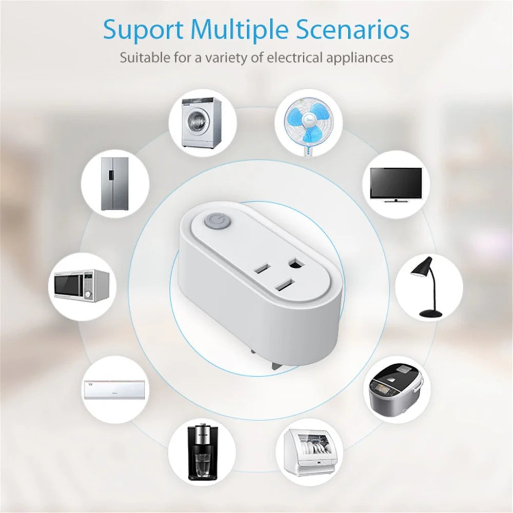 NEO NAS-WR12WM Power Consumption Display Tuya Matter WiFi Plug Remote Control 15A Socket - US Plug - 5
