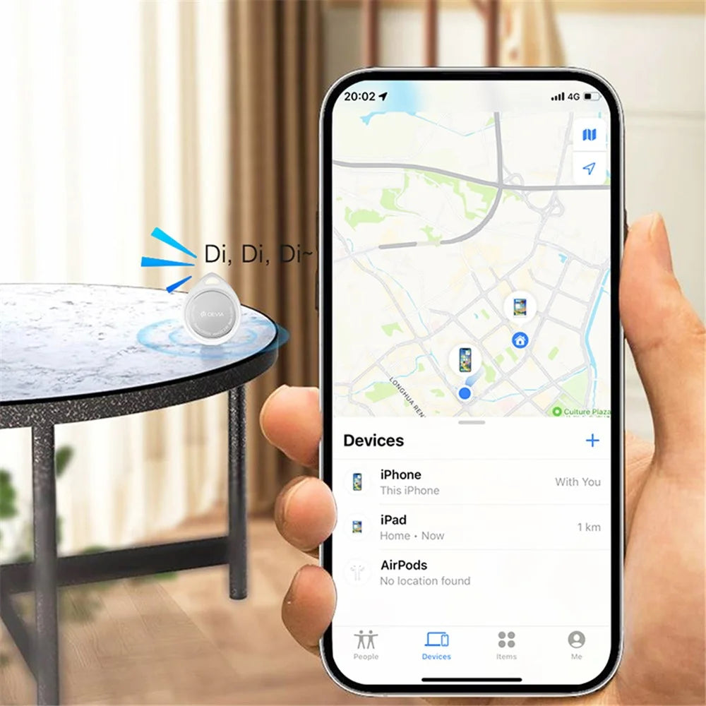 DEVIA G2302 Anti-lost Device DropTag for iOS, IPX5 Waterproof Luggage Tracker Key Finder - 4