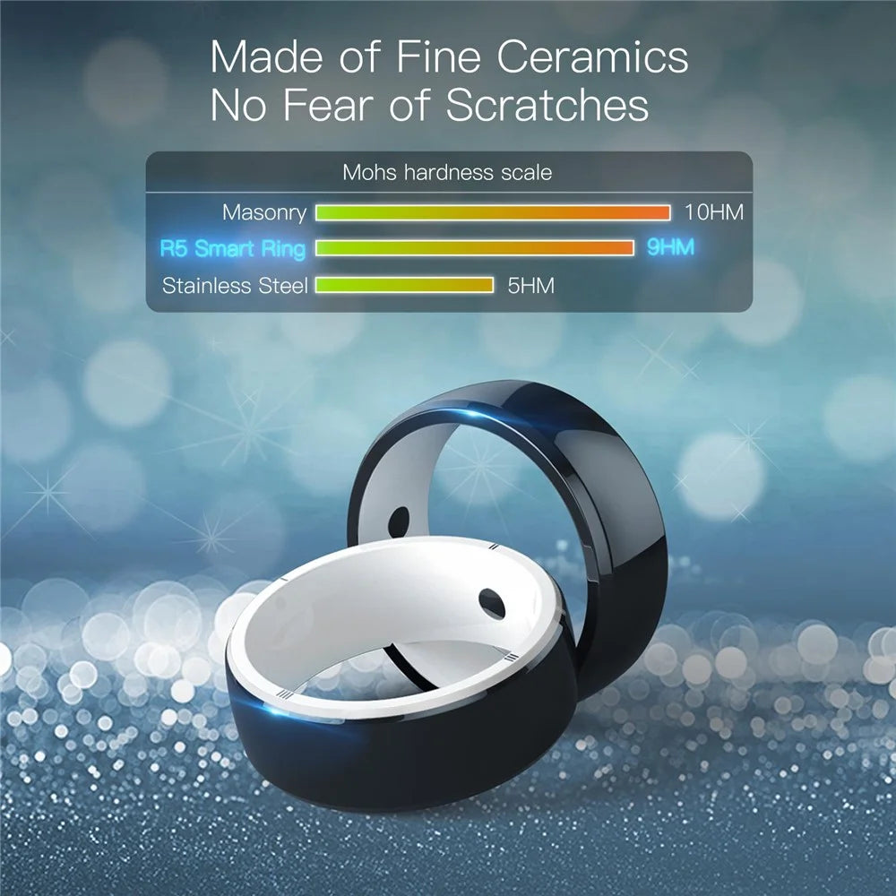 JAKCOM R5 Smart Ring IC / ID / NFC Reader 2 Health Stones Multi-Function Ring - S - 3
