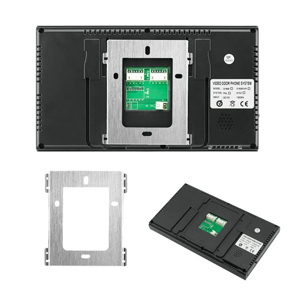 806FG11 7-inch Monitor Smart Electronic Video Viewer Door Bell Night Vision Camera Doorbell, EU Plug - 6
