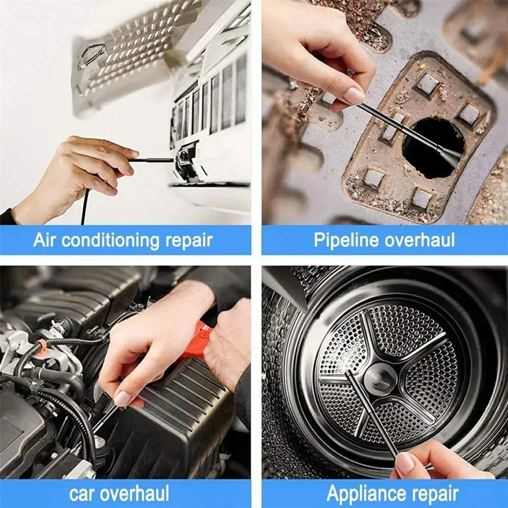 NK-5001Pro USB / Type-C / iP 3-in-1 200W 5.5mm Endoscope 1080P Single Lens Hard Cable Car Inspection Camera - 5