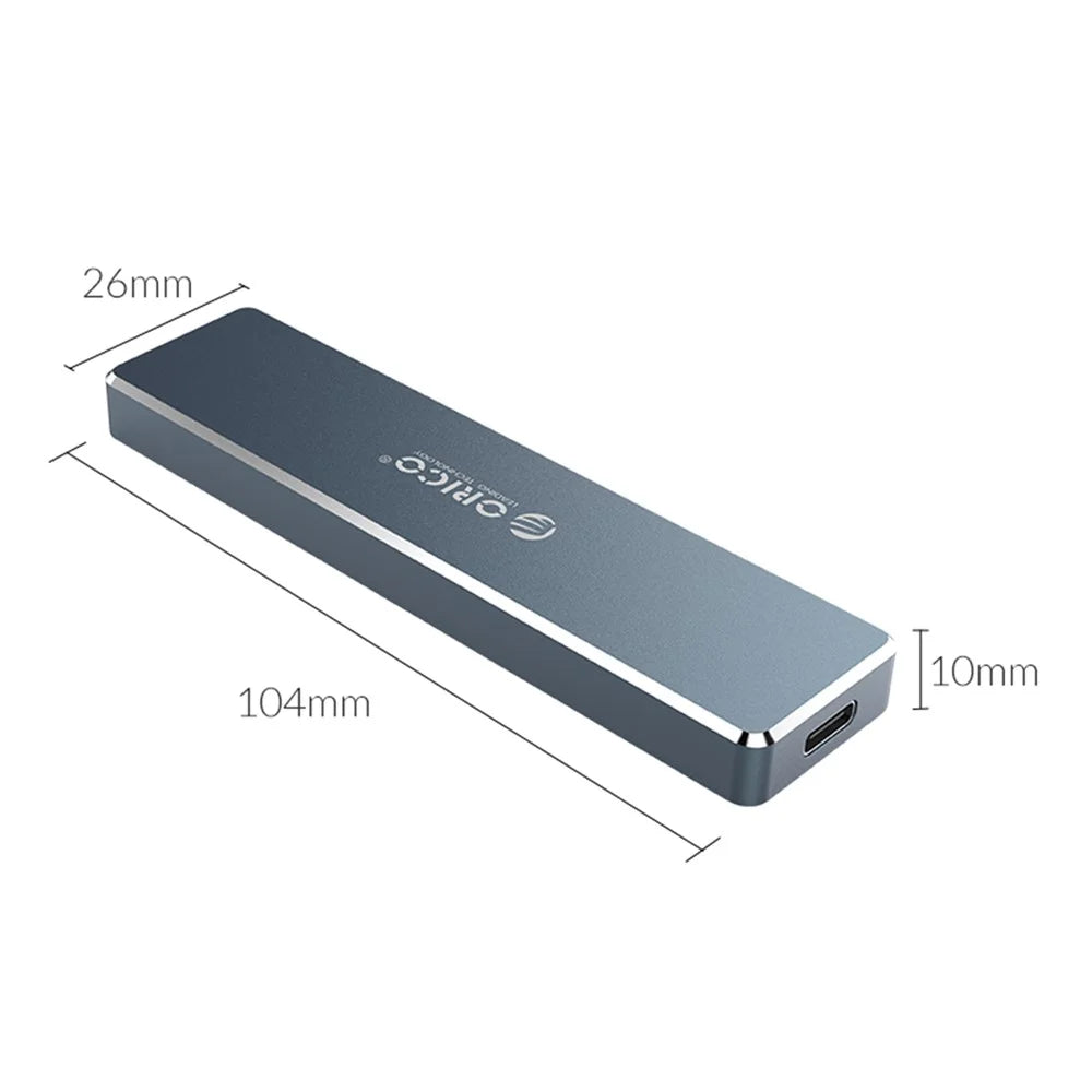 ORICO NGFF M.2 Aluminum SSD Enclosure Hard Drive Enclosure - 4