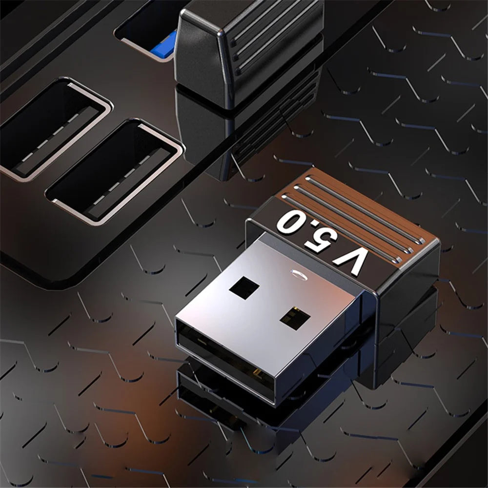 T83 USB Bluetooth-compatible 5.0 Transmitter Wireless Audio Connection PC Adapter for Music Game - 2