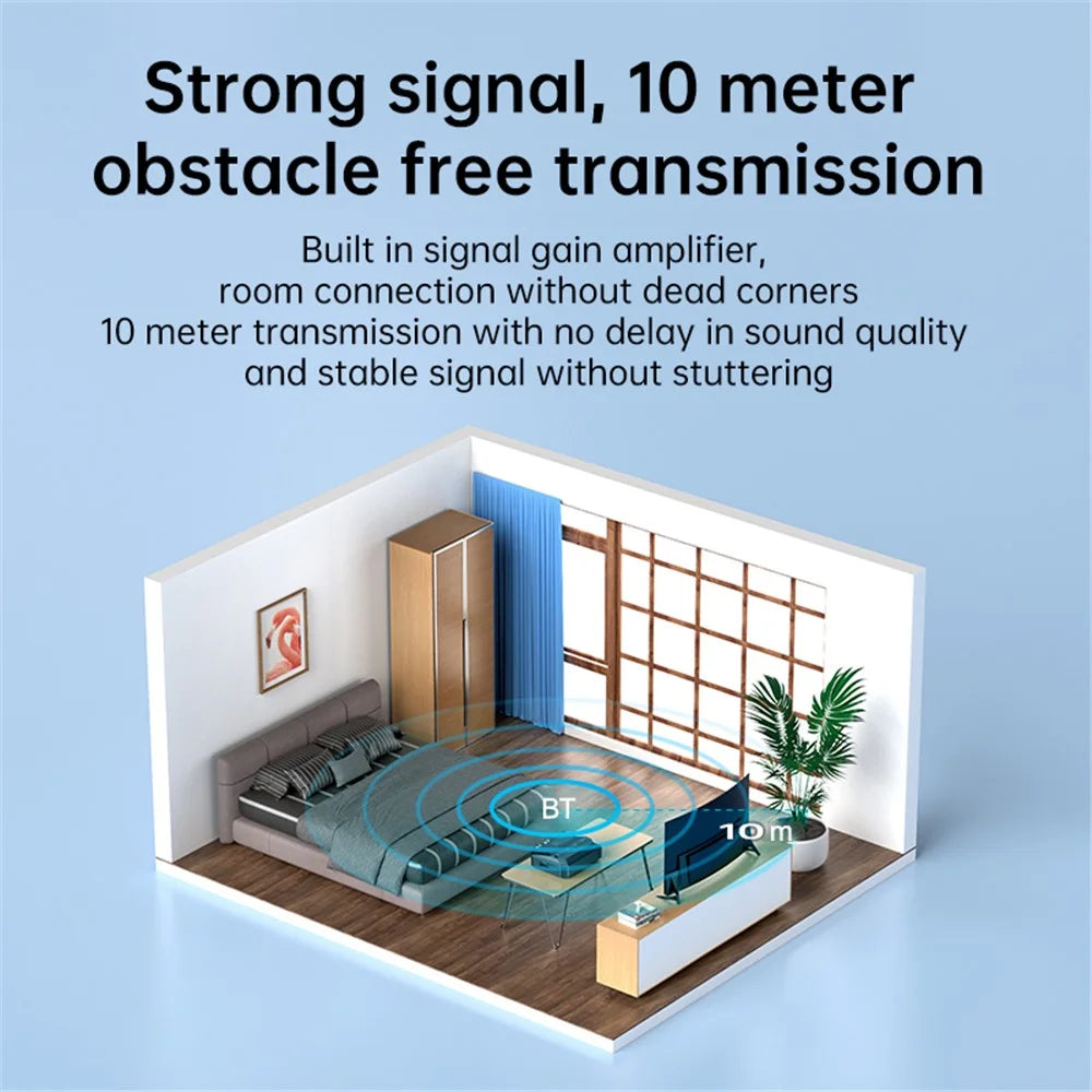 T59 Bluetooth-compatible 5.3 Audio Receiver Stereo Sound Lossless Music NFC Wireless Adapter (CE Certified) - 7