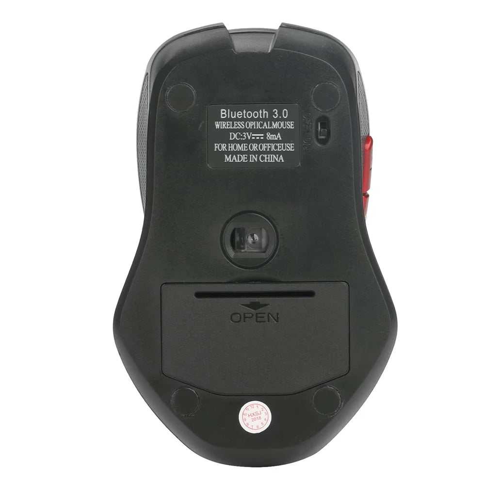 HXSJ T21 Bluetooth-compatible 3.0 Wireless Ergonomics Optical Mouse - Black - 4