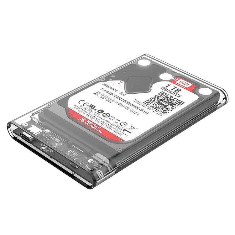 ORICO 2159C3-G2 Transparent 10Gbps Hard Drive Enclosure with Stand for 2.5inch HDD / SSD - 5