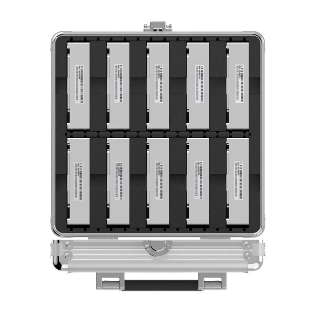 ORICO 10-Bay 3.5 Inch Aluminum Hard Drive Protection Box (BSC35-10) - Silver Color - 5