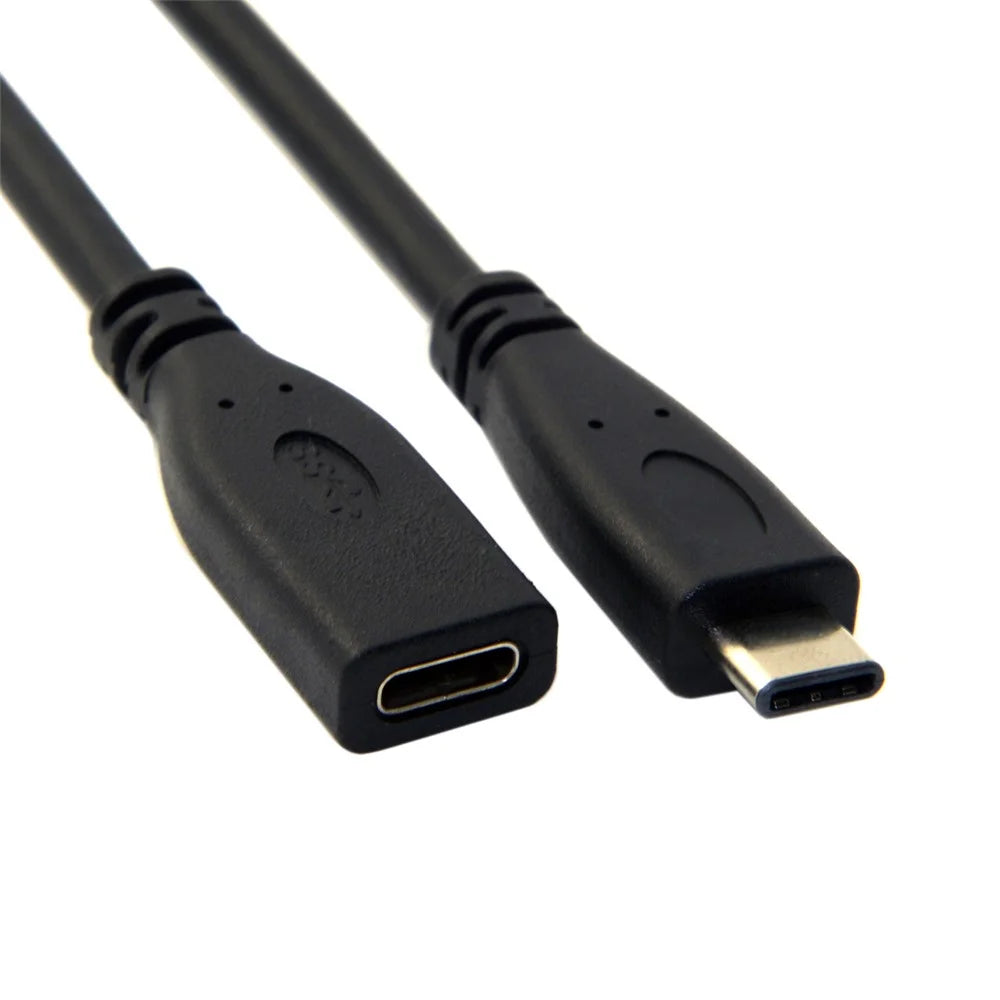 1m USB-C USB 3.1 Type-C Male to Type-C Female Extension Data Cable for Macbook Tablet Mobile Phone Hard Disk Drive - 4