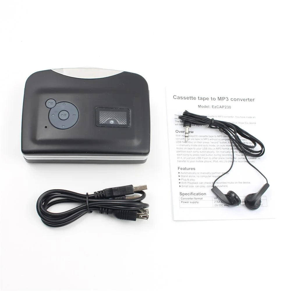 Tape to PC USB Cassette MP3 CD Converter Digital Audio Music Player - 6