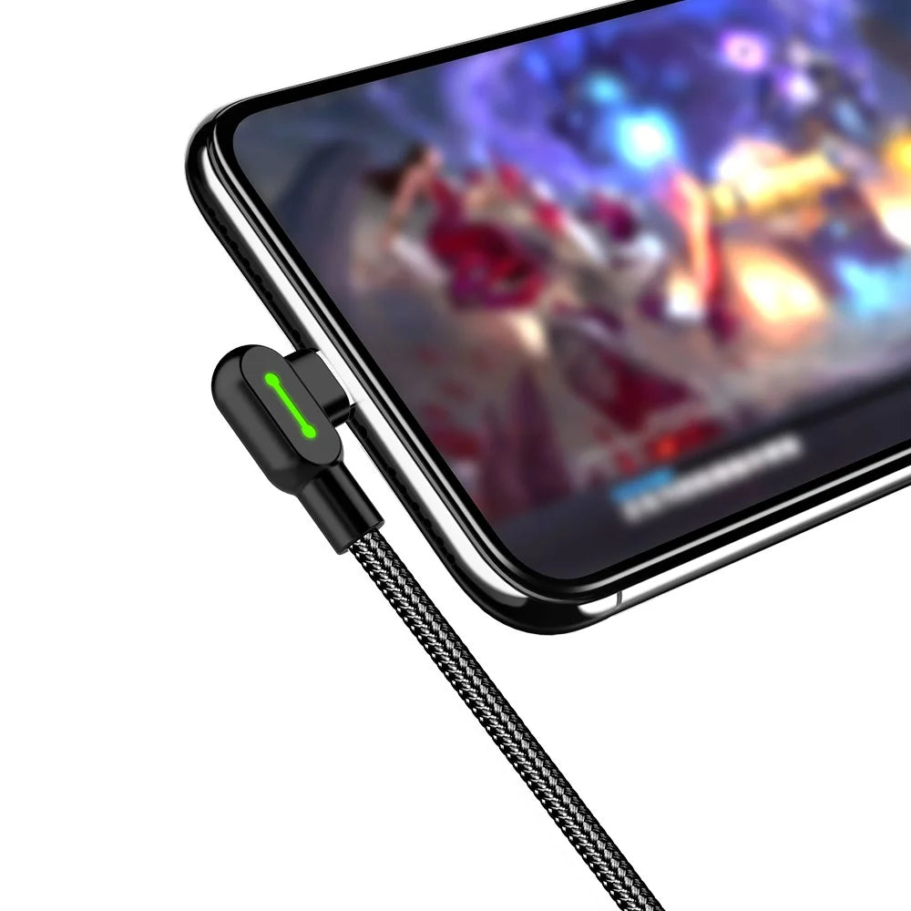 MCDODO CA-5280 Button Series for iPhone 15 Series Nylon Braided 0.5M Type-C USB Data Sync Charger Cable - Black - 4