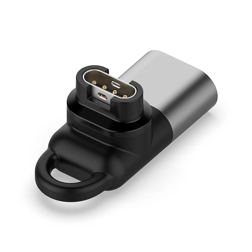 Micro Female Converter for Garmin Forerunner 255 / 255S 90 Degree Elbow Charging Adapter - Grey - 2
