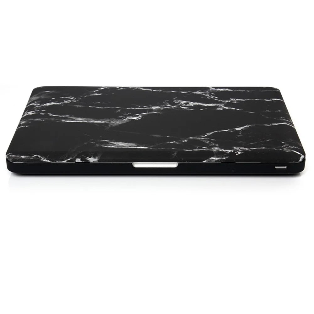 Marble Pattern Hard Case for MacBook Air 11.6-inch - White / Black - 6