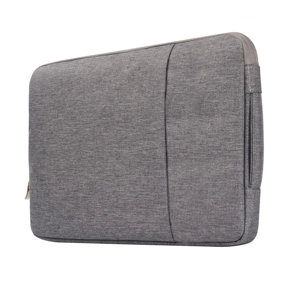Jeans Cloth Fashionable 13.3-inch Notebook Bag Pouch Cover with Handle - Grey - 1