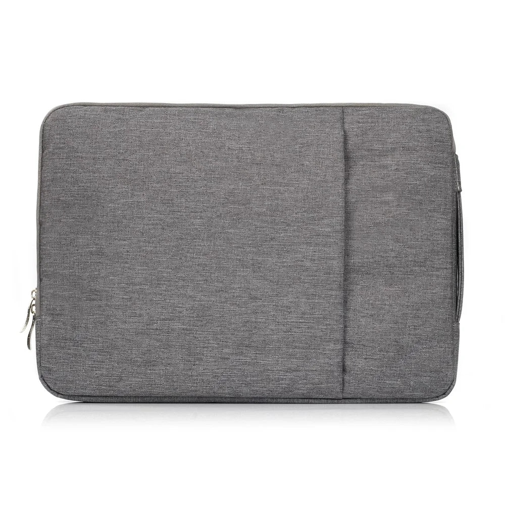 Jeans Cloth Fashionable 13.3-inch Notebook Bag Pouch Cover with Handle - Grey - 3