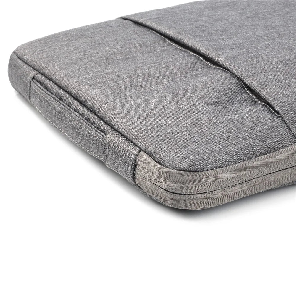 Jeans Cloth Fashionable 13.3-inch Notebook Bag Pouch Cover with Handle - Grey - 6