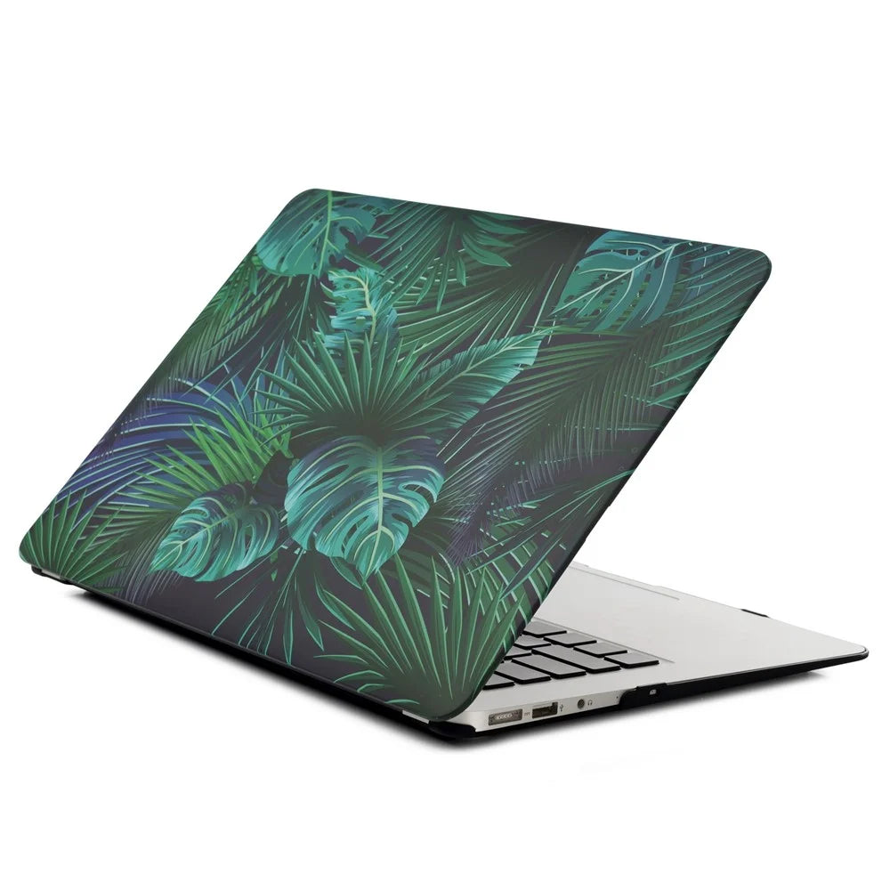 Pattern Printing Plastic Protector Cover Shell for MacBook Pro 15-inch (2016) 15.4" - Green Leaves - 1