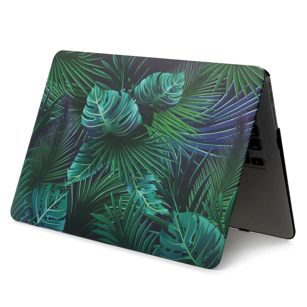 Pattern Printing Plastic Protector Cover Shell for MacBook Pro 15-inch (2016) 15.4" - Green Leaves - 4