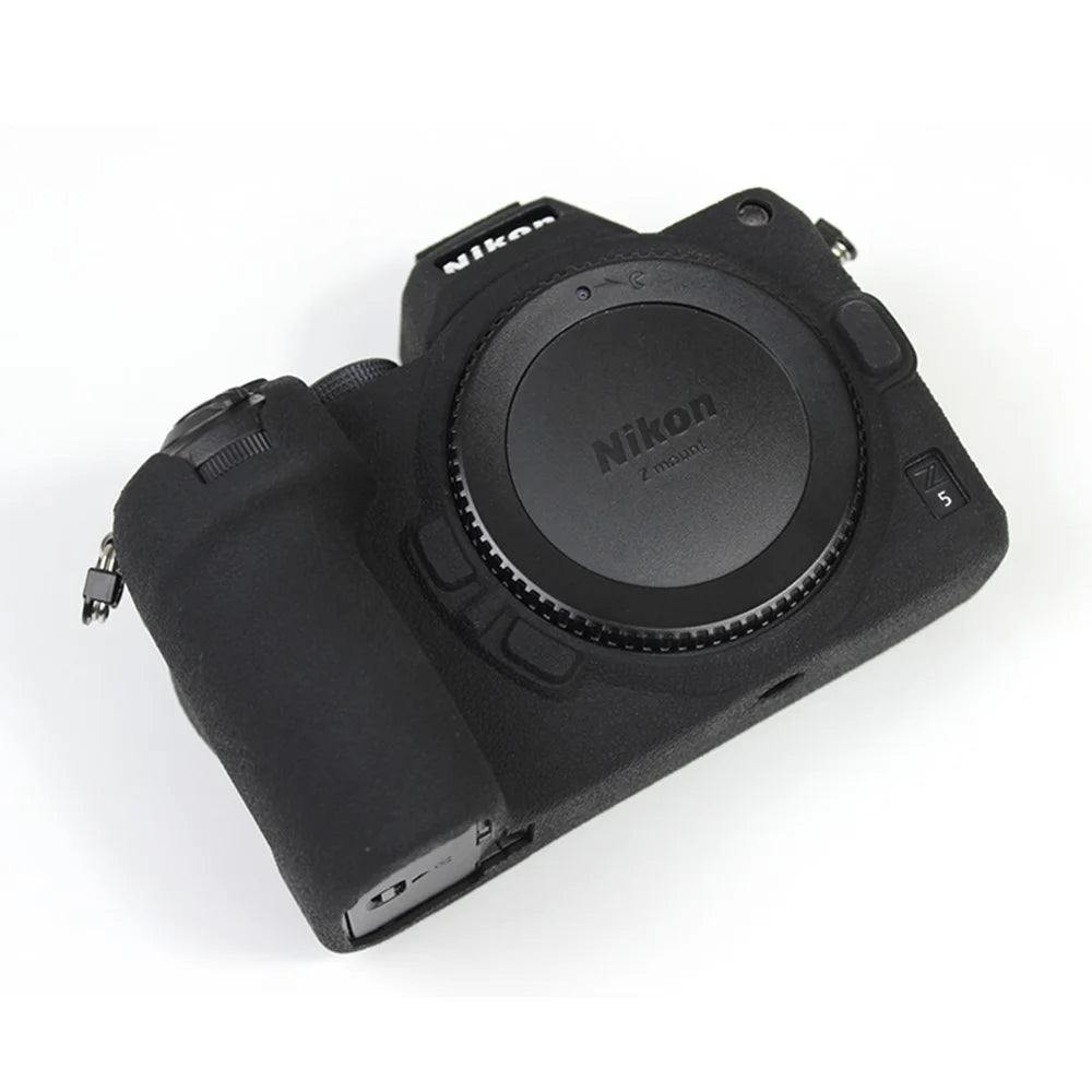 Soft Silicone Protective Camera Case Dustproof Shell for Nikon Z5 - Black - 2