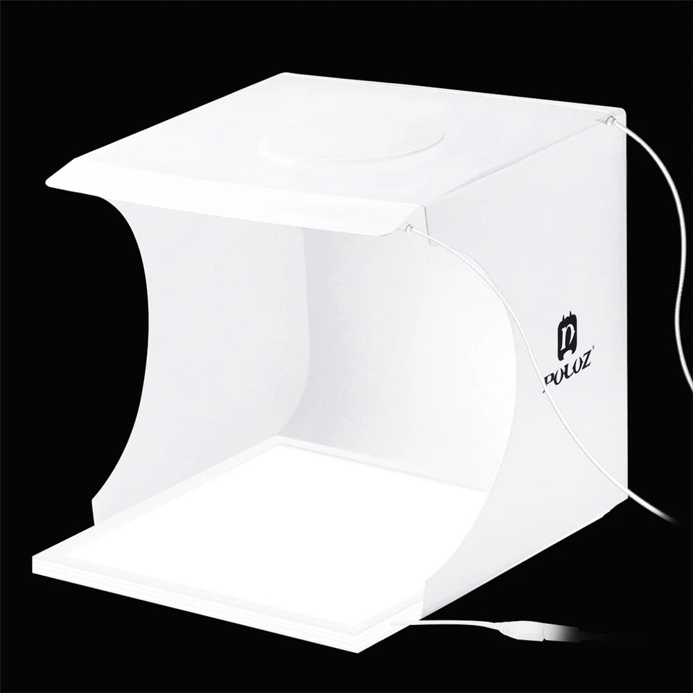 PULUZ PU5137 LED Photography Shadowless Bottom Light Lamp Panel Pad + 2LED Panels 20CM Lightbox Photo Studio Shooting Tent Box - 3