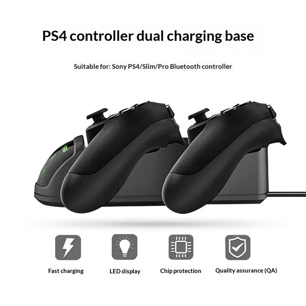 DOBE TP4-889 Charging Dock Dual Stand Charger Base for PS4 / PS4 Slim / PS4 Pro Dualshock Controller - 2