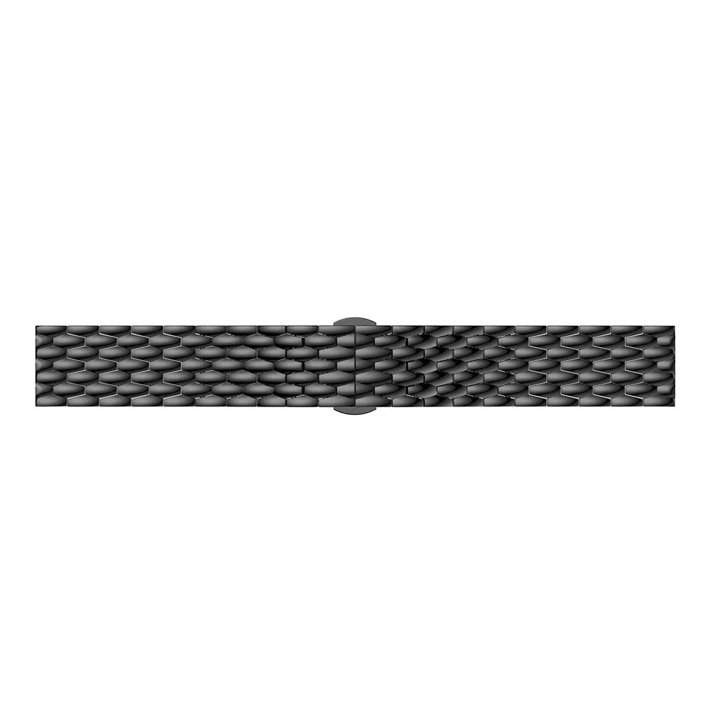 For Huawei Watch GT / Samsung Galaxy Watch 46mm / Samsung Gear S3 Frontier / Gear S3 Frontier 22mm S3 Alloy Butterfly Clasp Watch Strap Link Bracelet - Black - 4
