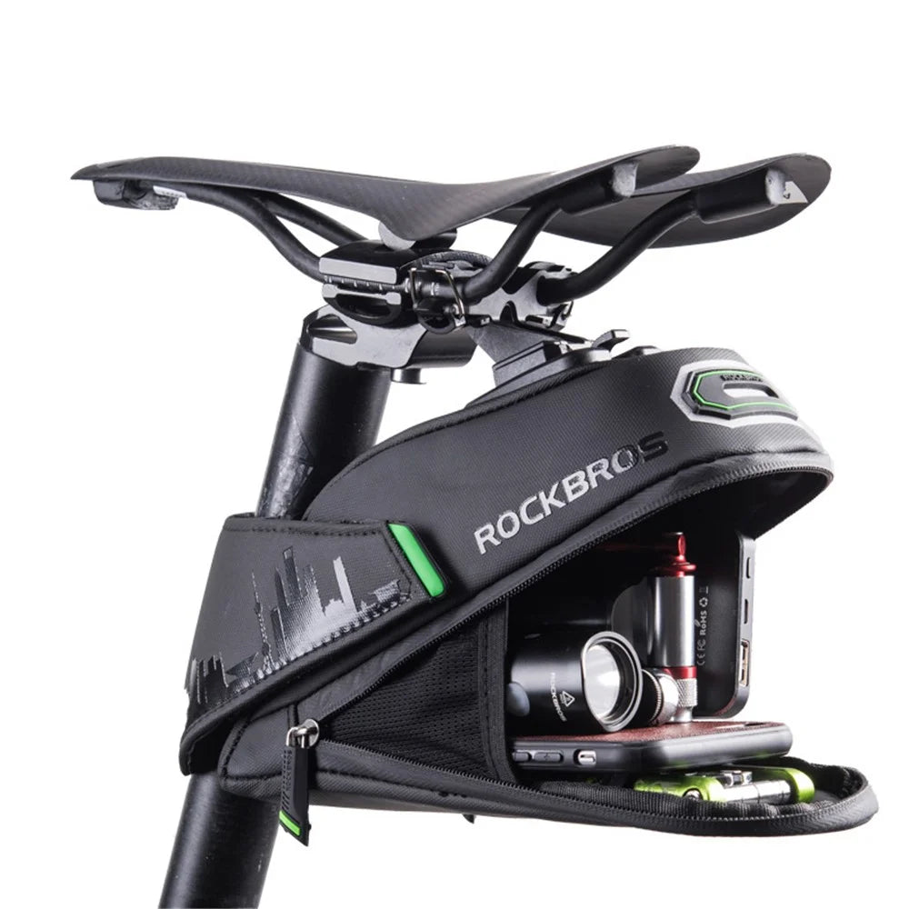 ROCKBROS 1L Bicycle Waterproof Saddle Bag Cushion Bag Mountain Road Bike Bag - 1