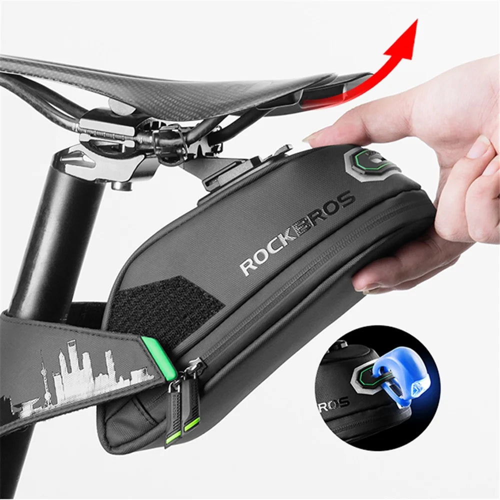 ROCKBROS 1L Bicycle Waterproof Saddle Bag Cushion Bag Mountain Road Bike Bag - 2