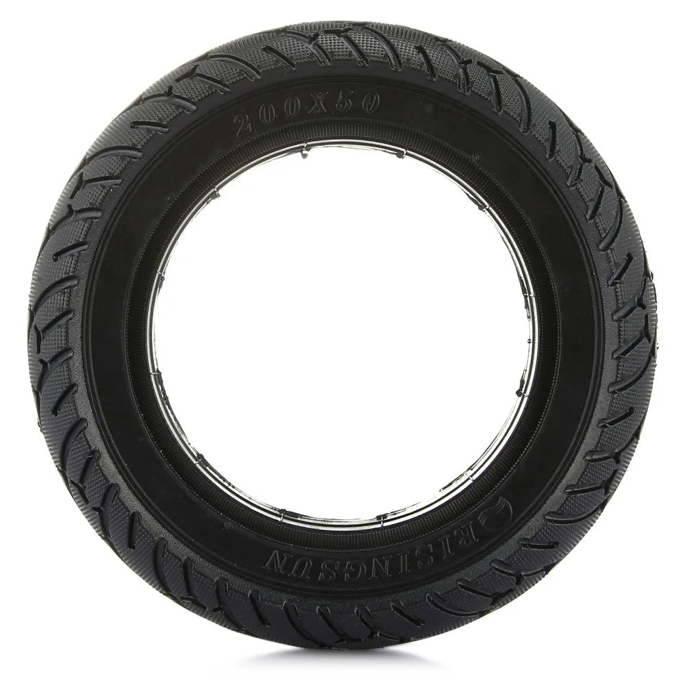 CTSMART 8 inch Wear-proof Rubber Solid Tire for Electric Scooter, Size: 200x50mm - Black - 3