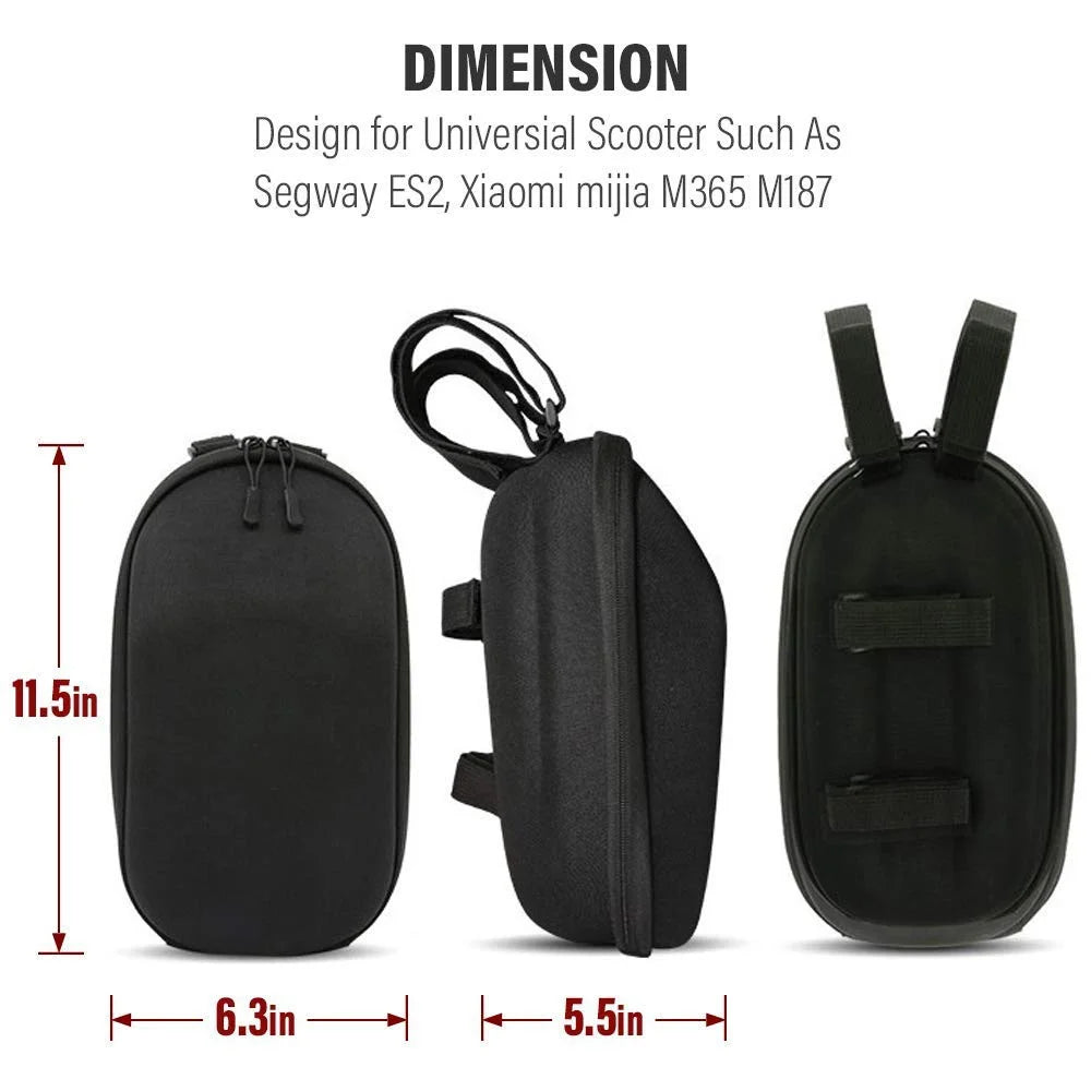 For Xiaomi Mijia Electric Scooter Ninebot Scooter Head Handle Bag Waterproof Multi-Purpose Bike Handlebar Scooter Bag - Black - 4
