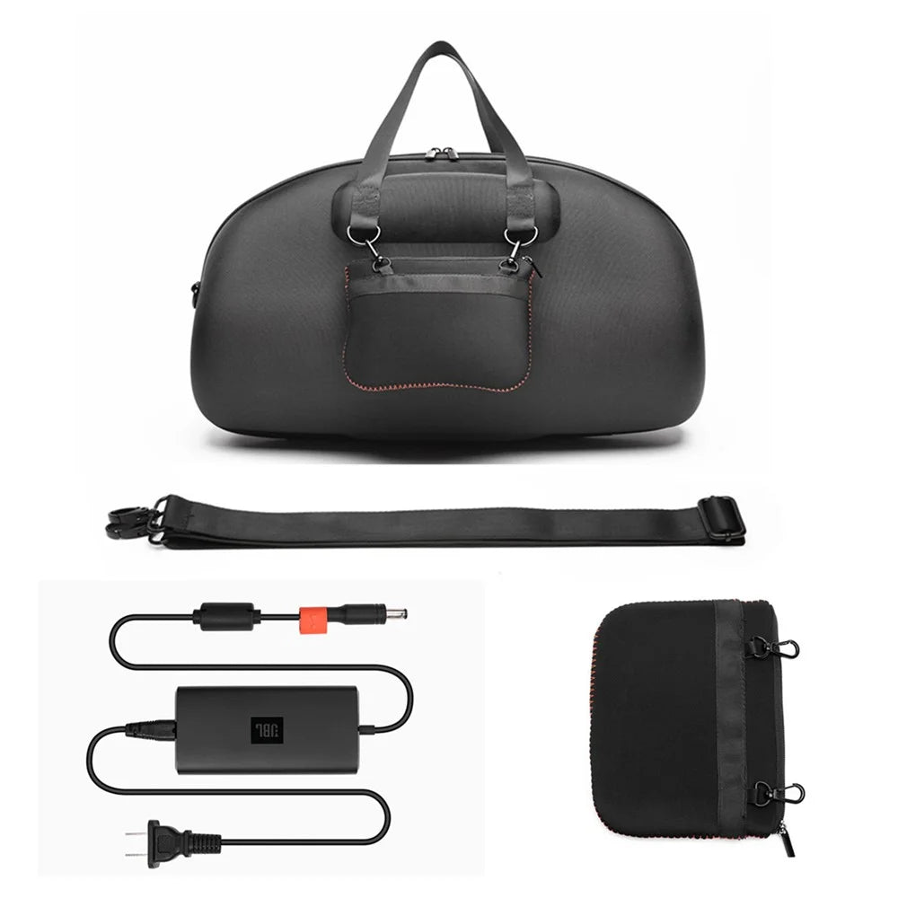 Oxford Storage Case Travel Bag for JBL Boombox 2 / 3 Bluetooth-compatible Speaker - Black - 4