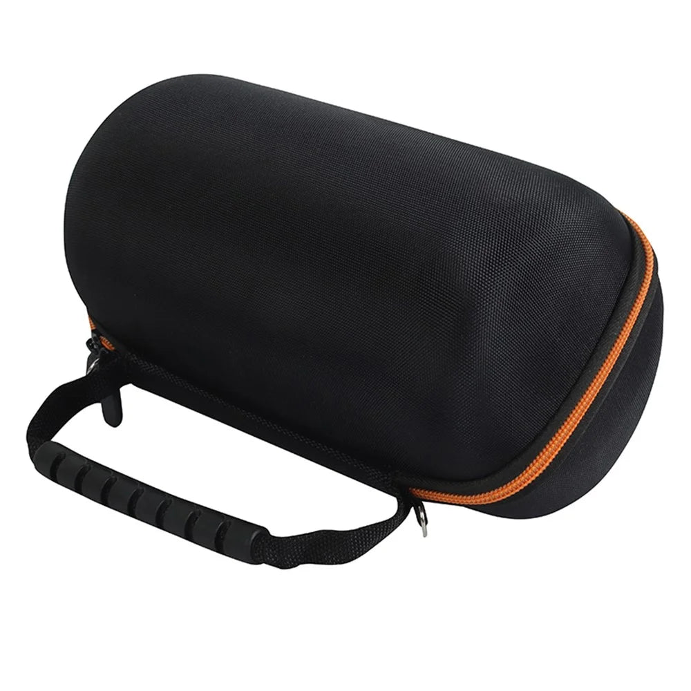 Hard EVA Shockproof Storage Box for JBL Pulse 5, Bluetooth-compatible Speaker Protective Cover Travel Carrying Bag - Black / Orange - 5