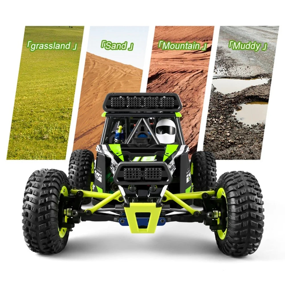 2026 1:12 Scale RC Car All Terrain 50KM/H 2.4GHz Remote Control High Speed Electric Vehicle Waterproof Off-Road Truck with 1 Battery - Green - 5