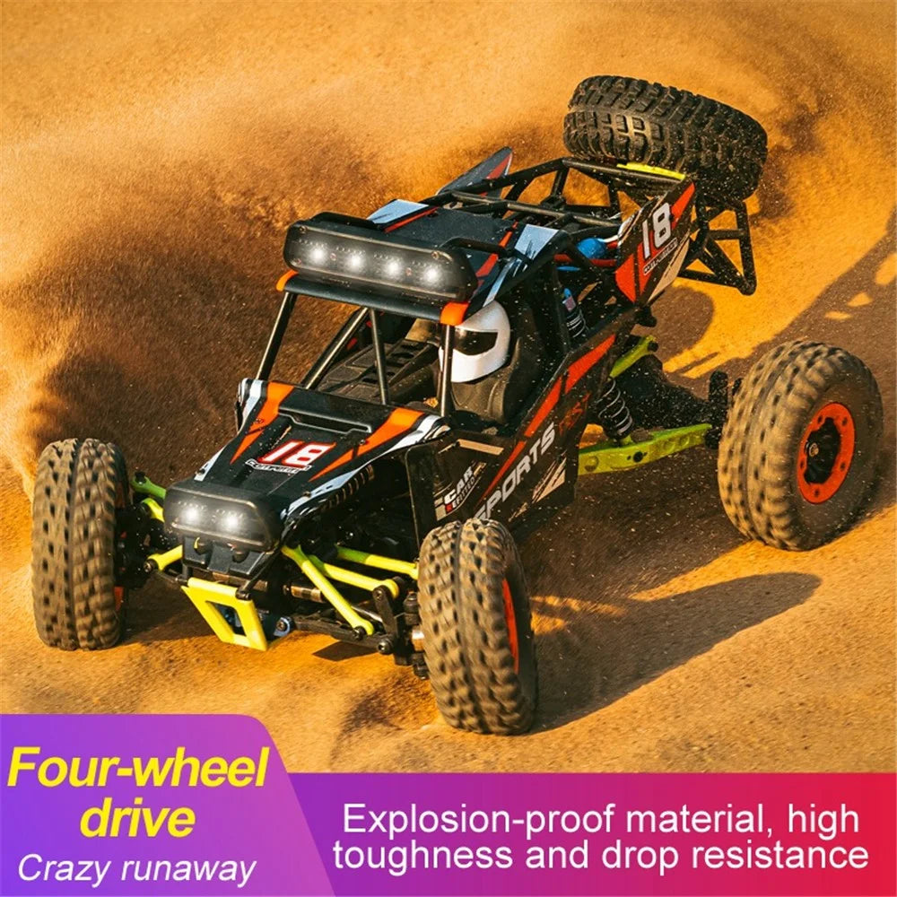 2026 1:12 Scale RC Car All Terrain 50KM/H 2.4GHz Remote Control High Speed Electric Vehicle Waterproof Off-Road Truck with 1 Battery - Green - 7