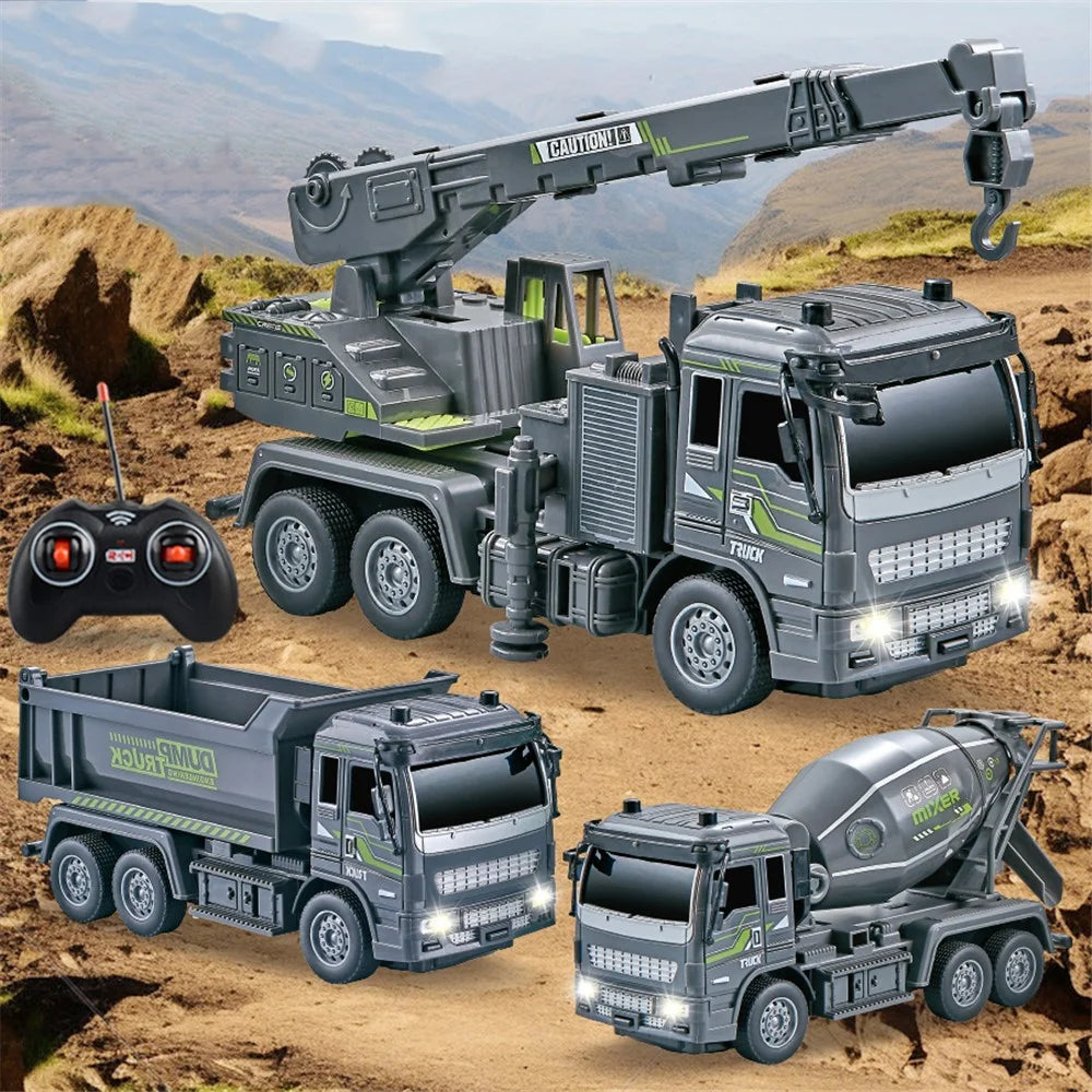 JC-051 Children 1:32 4CH RC Crane Engineering Toy Multi-Joint Adjustable Wireless Electric Construction Vehicles Toy - 3