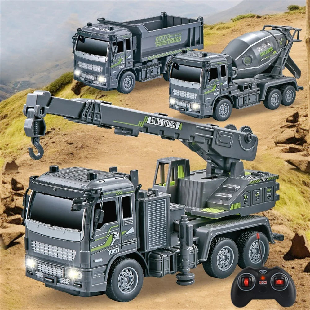 JC-051 Children 1:32 4CH RC Crane Engineering Toy Multi-Joint Adjustable Wireless Electric Construction Vehicles Toy - 6