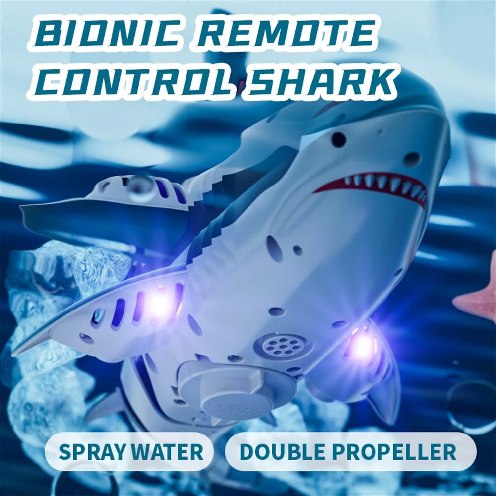 4DRC S6 Bionic Remote Control Shark Spray Water Toy with Camera Electric Megalodon RC Toy, 2 Batteries - 6