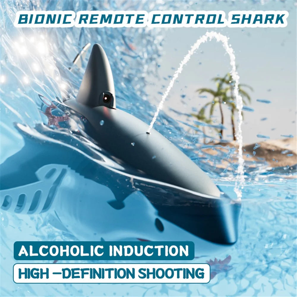 4DRC S6 Remote Control Bionic Shark Electric Spray Water RC Toy with 1 Battery (No Camera Lens) - 6