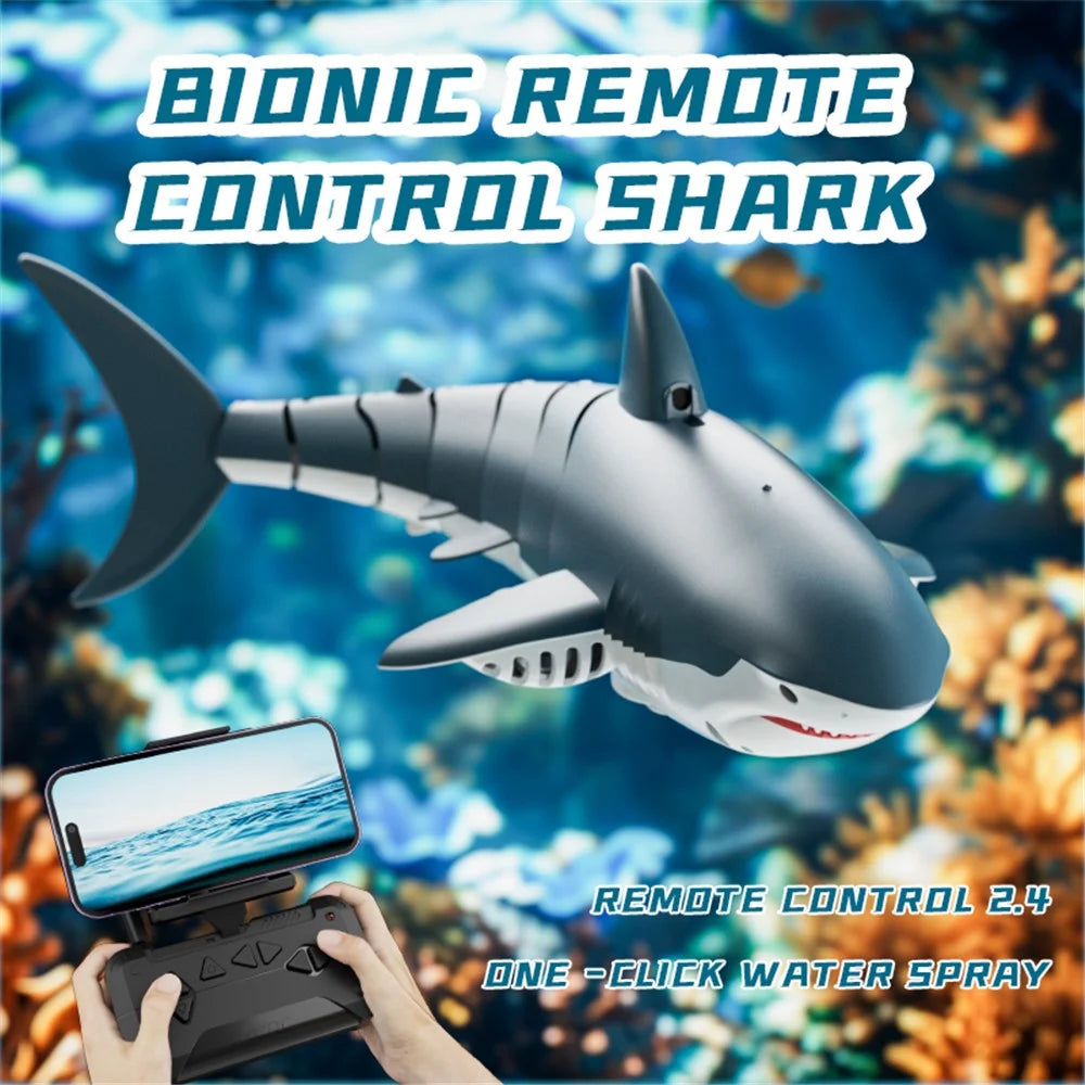 4DRC S6 Remote Control Bionic Shark Electric Spray Water RC Toy with 1 Battery (No Camera Lens) - 7