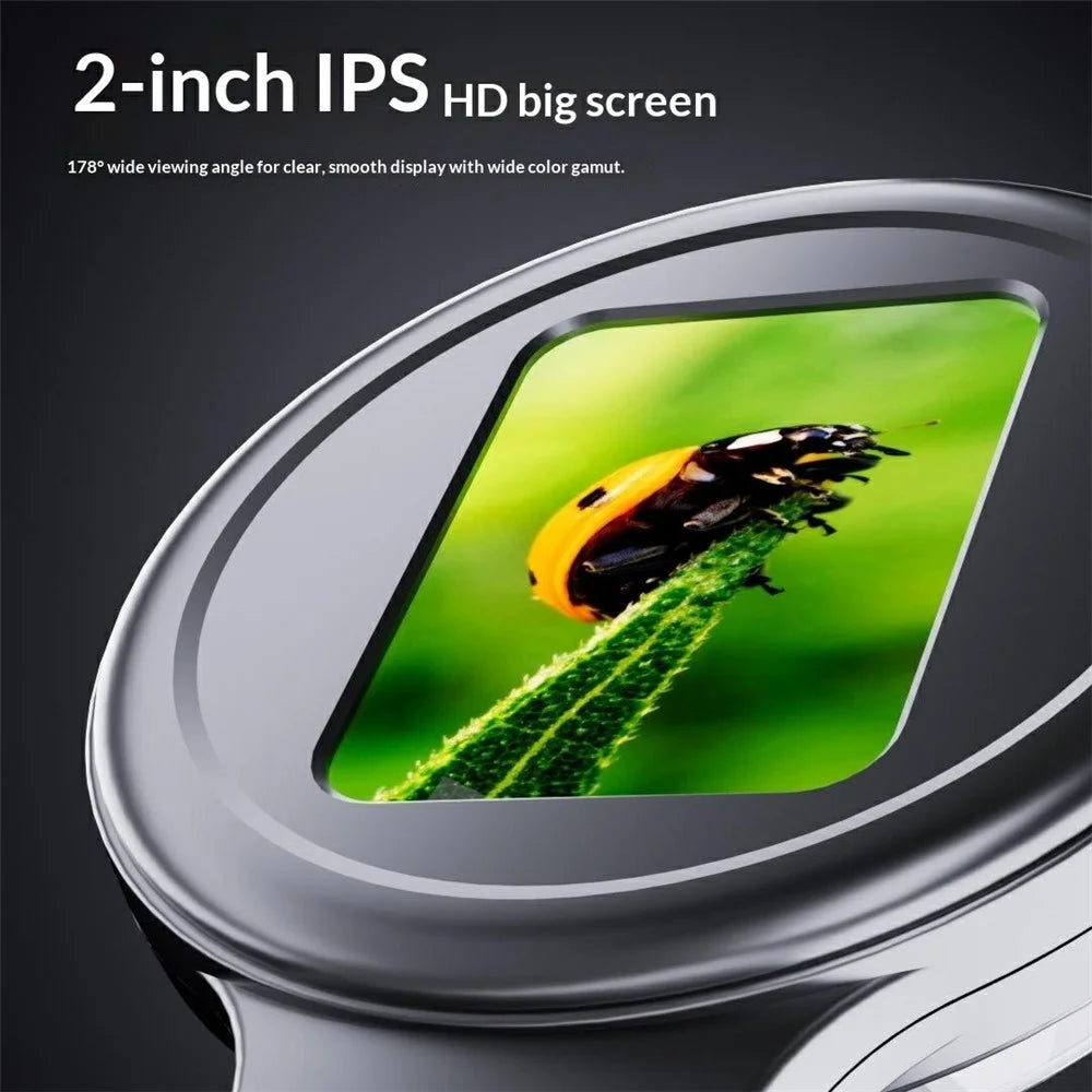 V7 200X Handheld Magnify Glass Digital Magnifier with 2 inch IPS Screen for Bug Coins Jewelrying - Black - 3