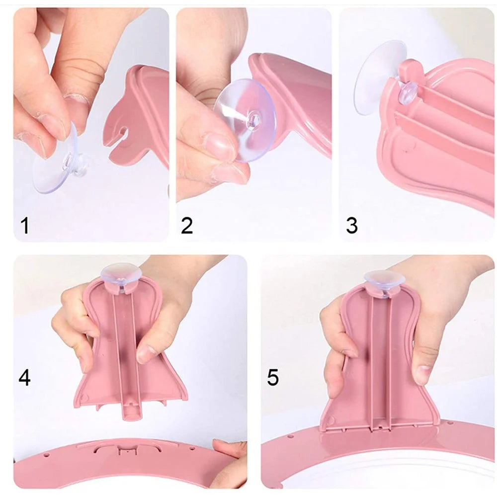 40 Needles Handmade Knitting Machine Round Weaving Loom DIY Scarf Hat Sock Glove Kids Toy - Light Pink - 7