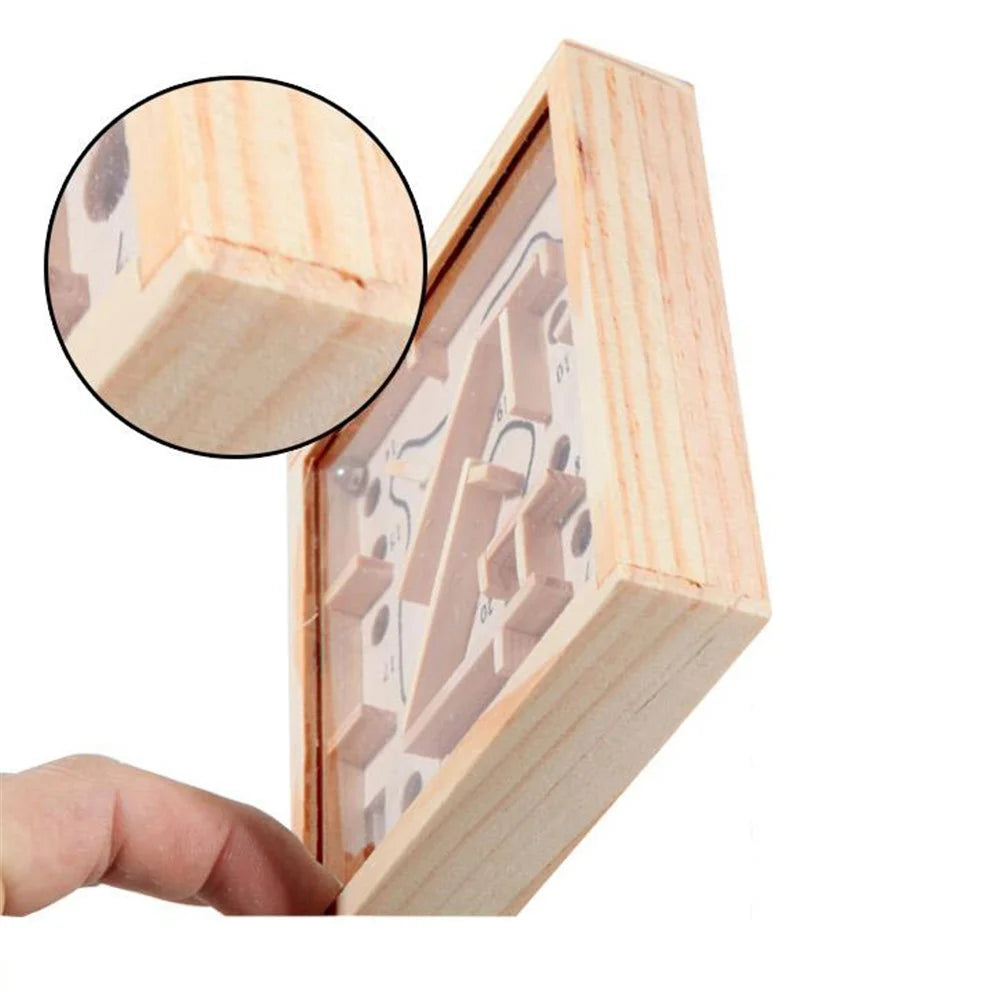 Wooden Pocket Maze Exercise Counterbalance Educational Toy for Kids above 5 Years Old - 6