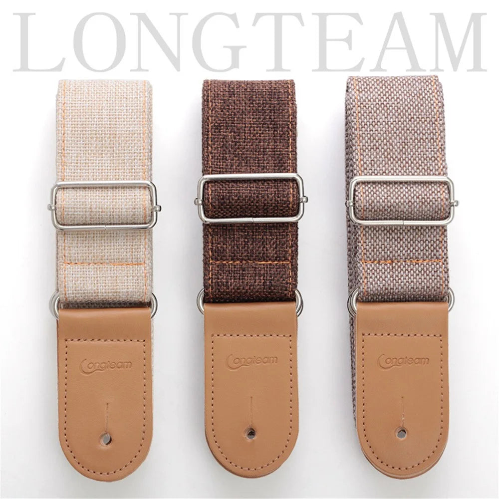 GS-12 Adjustable Ukulele Strap Anti Pull Retro Portable Guitar Shoulder Belt Musical Instrument Accessories - Beige - 7