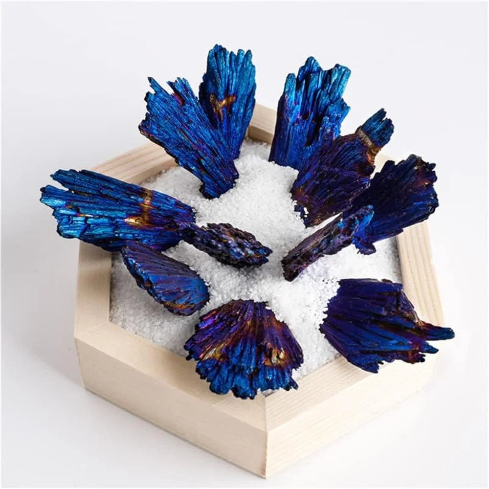 10Pcs / Pack Peacock Feather Style Natural Black Tourmaline Electroplated Colored Tourmaline Pendant, 3cm 5-10g - 7