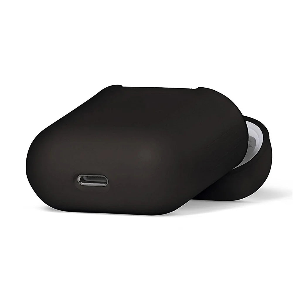 LANKILIN Shock-proof Silicone Protective Cover for Apple AirPods with Charging Case (2016) - Black - 7