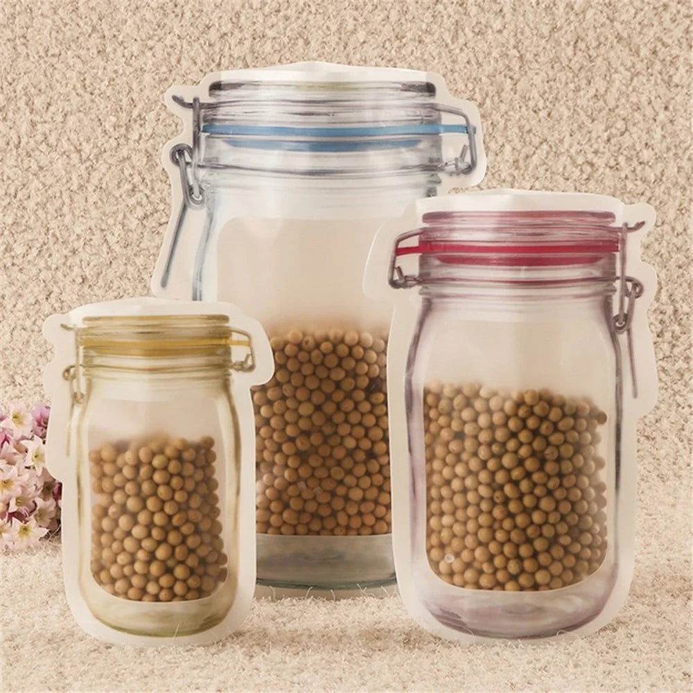 10PCS Food Bags Reusable Keeping Fresh Food-graded Food Storage Bags - 3